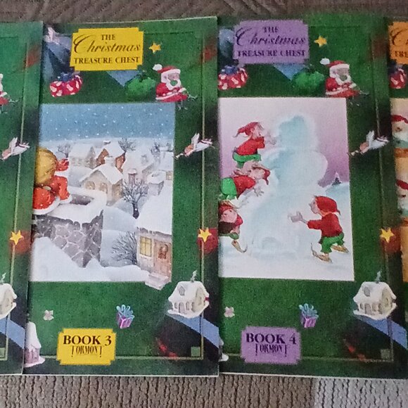 Christmas Treasure Chest of Large Books, 5 Christmas Story Books in Case. - Picture 5 of 6